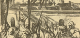 M. May. The Flag of the Prophet (Die Fahne des Propheten) (in-text plate, p. 87) from the periodical Kriegszeit. K&uuml;nstlerflugbl&auml;tter, vol. 1, no. 22 (13 Jan 1915). 1915