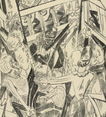 Max Beckmann. Malepartus (plate 8) [Malepartus (Blatt 8)] from Hell (Die H&ouml;lle). (1919)