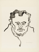 Karl Schmidt-Rottluff. Portrait of H. (Bildnis H.) from the portfolio Br&uuml;cke 1909. (1909)