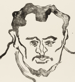 Karl Schmidt-Rottluff. Portrait of H. (Bildnis H.) from the portfolio Br&uuml;cke 1909. (1909)