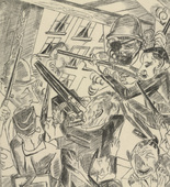 Max Beckmann. The Last Ones (plate 10) [Die Letzten (Blatt 10)] from Hell (Die H&ouml;lle). (1919)
