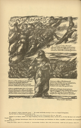 Otto Hettner. It Will Happen One Day (Einst geschieht's) (in-text plate, p. 90) from the periodical Kriegszeit. K&uuml;nstlerflugbl&auml;tter, vol. 1, no. 22 (13 Jan 1915). 1915