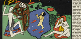 Oskar Kokoschka. The Awakening (Die Erwachenden) (in-text plate, folio 9) from Die tr&auml;umenden Knaben (The Dreaming Boys). 1917 (executed 1907-08)