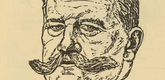 Erich B&uuml;ttner. Portrait of Hindenburg (Portr&auml;t Hindenburg) (in-text plate, p. 91) from the periodical Kriegszeit. K&uuml;nstlerflugbl&auml;tter, vol. 1, no. 23 (20 Jan 1915). 1915