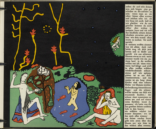 Oskar Kokoschka. The Awakening (Die Erwachenden) (in-text plate, folio 9) from Die tr&auml;umenden Knaben (The Dreaming Boys). 1917 (executed 1907-08)