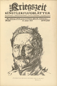 Erich B&uuml;ttner. Emperor William II (in-text plate, p. 95) from the periodical Kriegszeit. K&uuml;nstlerflugbl&auml;tter, vol. 1, no. 24 (27 Jan 1915). 1915