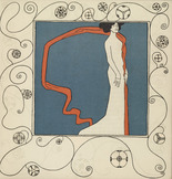 Berthold L&ouml;ffler. The Diseuse Marya Delvard (plate 2) from the First Theater Program of Kabarett Fledermaus (Cabaret Fledermaus). 1907