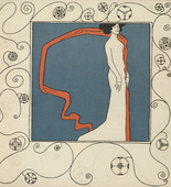 Berthold L&ouml;ffler. The Diseuse Marya Delvard (plate 2) from the First Theater Program of Kabarett Fledermaus (Cabaret Fledermaus). 1907