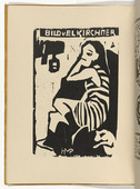 Max Pechstein. Artiste (Artistin) (plate, folio 13 verso) from KG Br&uuml;cke. 1910