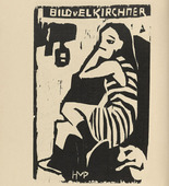 Max Pechstein. Artiste (Artistin) (plate, folio 13 verso) from KG Br&uuml;cke. 1910
