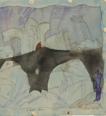 Lyonel Feininger. a. Two Anglers (Die beiden Angler) b. The Stern Bridge (Die Sternbr&uuml;cke). 1916