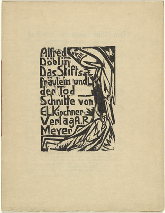 Ernst Ludwig Kirchner. Das Stiftsfr&auml;ulein und der Tod (The Canoness and Death). 1913