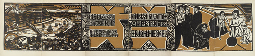 Erich Heckel. Cover from the exhibition catalogue Ausstellung Kunsth&uuml;tte Chemnitz. Erich Heckel. 1931 (print executed 1930)