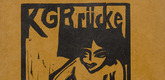 Erich Heckel. Fr&auml;nzi with Doll (Fr&auml;nzi mit Puppe) (cover) from KG Br&uuml;cke. 1910