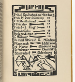 Ernst Ludwig Kirchner. PM (Passive Members) [PM (Passive Mitglieder)] (plate, folio 18) from KG Br&uuml;cke. 1910