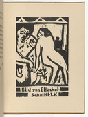 Ernst Ludwig Kirchner. Woman and Man (Mann und Frau) (plate, folio 2) from KG Br&uuml;cke. 1910