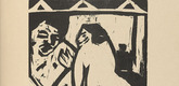 Ernst Ludwig Kirchner. Woman and Man (Mann und Frau) (plate, folio 2) from KG Br&uuml;cke. 1910