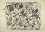 Max Beckmann. The Martyrdom (plate 4) [Das Martyrium (Blatt 4)] from Hell (Die H&ouml;lle). (1919)
