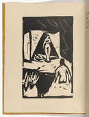 Ernst Ludwig Kirchner. Bath House (Badehaus) (plate, folio 2 verso)  from KG Br&uuml;cke. 1910