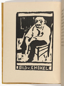 Max Pechstein. Seated Man (Sitzender Mann) (plate, folio 3 verso) from KG Br&uuml;cke. 1910