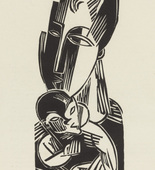 Conrad Felixm&uuml;ller. Mother (Mutter) (plate, preceding p. 65) from the periodical Das Kunstblatt, vol. 3, no. 3 (Mar 1919). 1919 (print executed 1918)