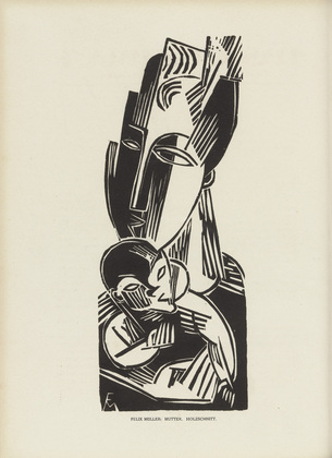 Conrad Felixm&uuml;ller. Mother (Mutter) (plate, preceding p. 65) from the periodical Das Kunstblatt, vol. 3, no. 3 (Mar 1919). 1919 (print executed 1918)