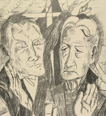 Max Beckmann. The Family (plate 11) [Die Familie (Blatt 11)] from Hell (Die H&ouml;lle). (1919)