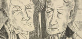 Max Beckmann. The Family (plate 11) [Die Familie (Blatt 11)] from Hell (Die H&ouml;lle). (1919)