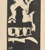 Karl Schmidt-Rottluff. House in the Park (Haus im Park) (plate, folio 9 verso) KG Br&uuml;cke. 1910