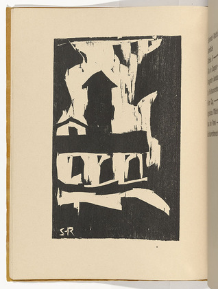 Karl Schmidt-Rottluff. House in the Park (Haus im Park) (plate, folio 9 verso) KG Br&uuml;cke. 1910