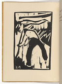 Karl Schmidt-Rottluff. Mower (Schnitter) (plate, folio 11 verso) from KG Br&uuml;cke. 1910