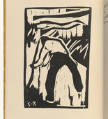 Karl Schmidt-Rottluff. Mower (Schnitter) (plate, folio 11 verso) from KG Br&uuml;cke. 1910