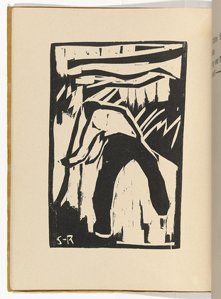 Karl Schmidt-Rottluff. Mower (Schnitter) (plate, folio 11 verso) from KG Br&uuml;cke. 1910