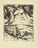Erich Heckel. Cripple by the Ocean (Kr&uuml;ppel am Meer). 1916, published 1920