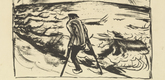 Erich Heckel. Cripple by the Ocean (Kr&uuml;ppel am Meer). 1916, published 1920