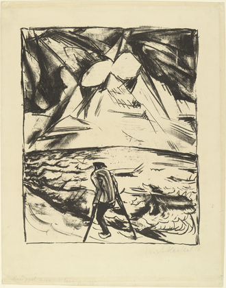 Erich Heckel. Cripple by the Ocean (Kr&uuml;ppel am Meer). 1916, published 1920