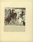 Lovis Corinth. The Egyptians drown in the Sea (Die &Auml;gypter ertrinken im Meer) (plate, folio 8) from Das Buch Judith (The Book of Judith). 1910