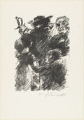 Lovis Corinth. Heading  for Act 1 (Kopfst&uuml;ck Zum 1. Akt) from The Robbers (Die R&auml;uber). (1923)