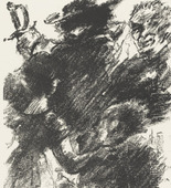 Lovis Corinth. Heading  for Act 1 (Kopfst&uuml;ck Zum 1. Akt) from The Robbers (Die R&auml;uber). (1923)