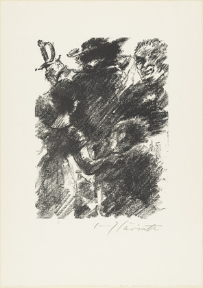 Lovis Corinth. Heading  for Act 1 (Kopfst&uuml;ck Zum 1. Akt) from The Robbers (Die R&auml;uber). (1923)