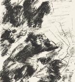 Lovis Corinth. Heading for Act 2 (Kopfst&uuml;ck zum 2. Akt) from The Robbers (Die R&auml;uber). (1923)