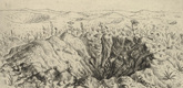 Otto Dix. Shell Crater with Flowers (Spring 1916) [Granattrichter mit Blumen (Fr&uuml;hling 1916)] from The War (Der Krieg). (1924)