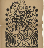 Wilhelm Morgner. The Rat-Trap Trader (Der Rattenfallenh&auml;ndler) (plate, p. 37) from the periodical Der Sturm. Wochenschrift f&uuml;r Kultur und K&uuml;nste, vol. 3, no. 109 (May 1912). 1912