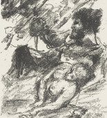 Lovis Corinth. Heading for Act 3 (Kopfst&uuml;ck Zum 3. Akt) from The Robbers (Die R&auml;uber). (1923)
