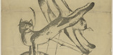 Franz Marc. Cats (Katzen) (in-text plate, title page) from the periodical Der Sturm. Wochenschrift f&uuml;r Kultur und K&uuml;nste, vol. 5, no. 1 (Apr 1914). 1914