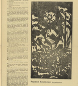 Friedrich Rosenkranz. Signal (in-text plate, p. 5) from the periodical Der Sturm. Wochenschrift f&uuml;r Kultur und K&uuml;nste, vol. 5, no. 1 (Apr 1914). 1914