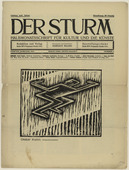 Othon Coubine (or Otakar Kubin). Cubist Male Figure (Kubistische M&auml;nnerfigur) (in-text plate, title page) from the periodical Der Sturm. Wochenschrift f&uuml;r Kultur und K&uuml;nste, vol. 5, no. 3 (May 1914). 1914