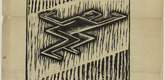 Othon Coubine (or Otakar Kubin). Cubist Male Figure (Kubistische M&auml;nnerfigur) (in-text plate, title page) from the periodical Der Sturm. Wochenschrift f&uuml;r Kultur und K&uuml;nste, vol. 5, no. 3 (May 1914). 1914