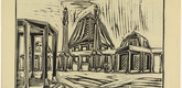 Vlastislav Hofman. Project of a Cemetary Near Prague (Projekt eines Friedhofs bei Prag) (plate, p. 21) from the periodical Der Sturm. Wochenschrift f&uuml;r Kultur und K&uuml;nste, vol. 5, no. 3 (May 1914). 1914