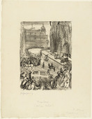Rudolf Grossmann. Funeral of Cardinal Fischer, Cologne (Large Version) (Begr&auml;bnis des Kardinal Fischer, K&ouml;ln [gro&szlig;e Fassung]). (1912)